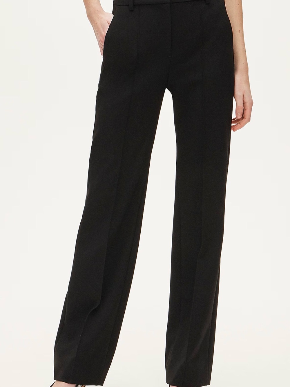 J Crew Classic Black Wide-Leg Dress Pants - Women's